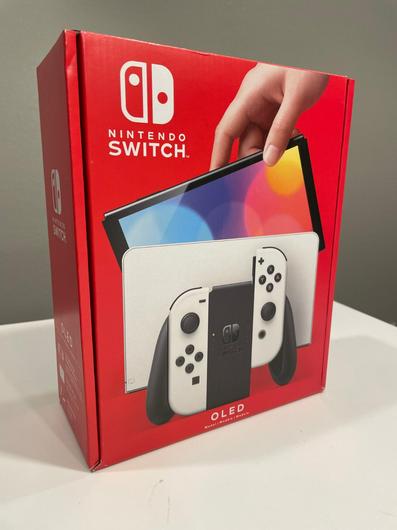 Nintendo Switch OLED with White Joy-Con photo