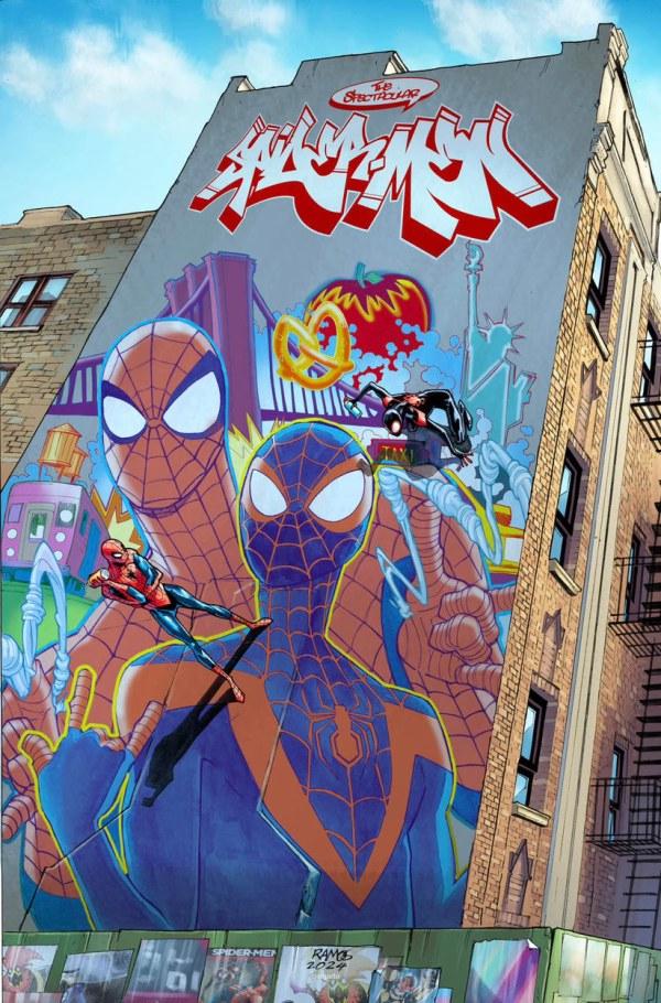 Spectacular Spider-Men [Graffiti] #1 (2024) Comic Books Spectacular Spider-Men