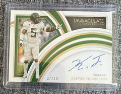 Kayvon Thibodeaux [Gold] #RA-KTH Football Cards 2022 Panini Immaculate Collegiate Rookie Autographs Prices