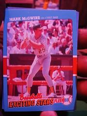 Mark McGuire Baseball Cards 1988 Fleer Exciting Stars Prices