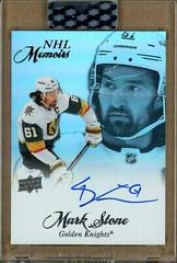 Mark Stone Hockey Cards 2020 Upper Deck Clear Cut NHL Memoirs Autographs Prices