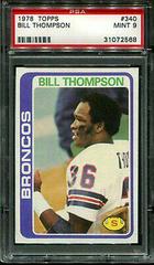 Bill Thompson #340 Football Cards 1978 Topps Prices