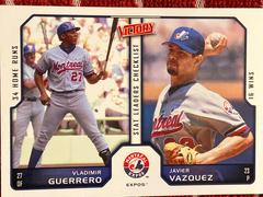 Stat Leaders Checklist [Vladimir Guerrero, Javier Vazquez] #365 Baseball Cards 2002 Upper Deck Victory Prices