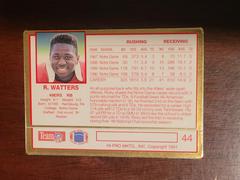 Reverse Of Card | Ricky Waters Football Cards 1991 Action Packed Rookie Update 24KT Gold