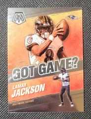 Lamar Jackson Football Cards 2021 Panini Mosaic Got Game Prices