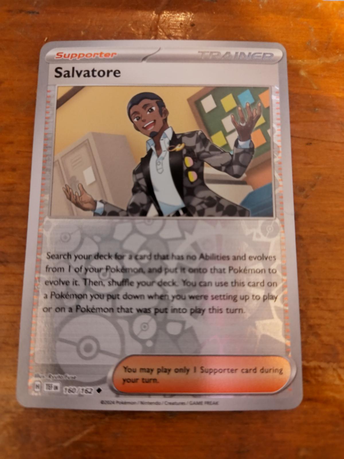 Salvatore [Reverse Holo] #160 Pokemon Temporal Forces