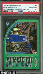 Ben Simmons [Green Prizm] Basketball Cards 2019 Panini Prizm Get Hyped Prices