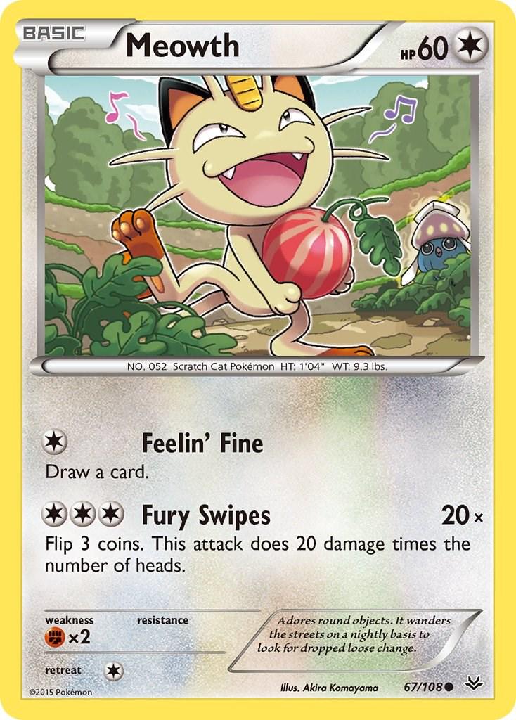 Meowth #67 Pokemon Roaring Skies