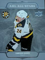 Cameron Hughes [Red] #AS-5 Hockey Cards 2021 Upper Deck AHL All Stars Prices