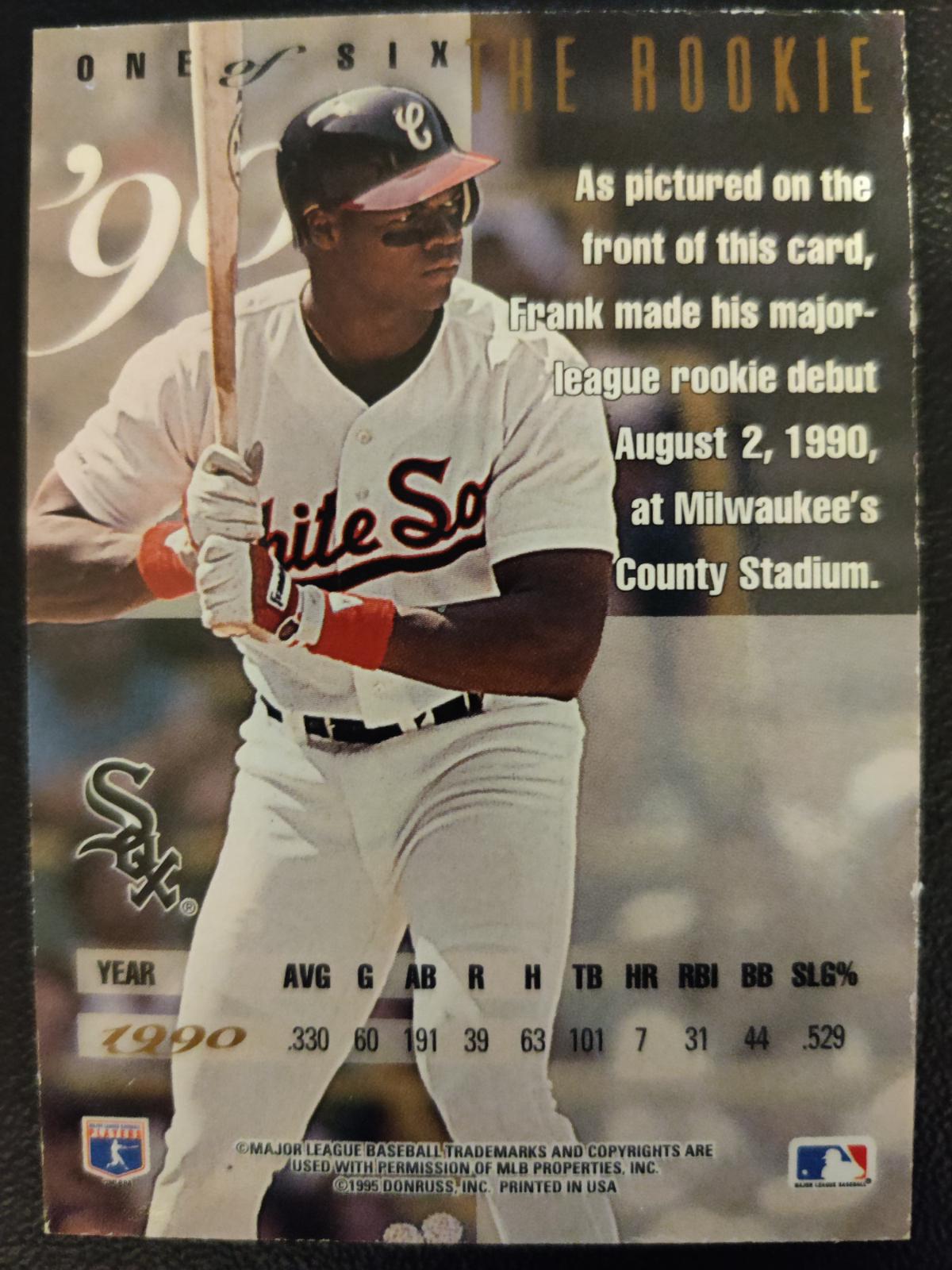 Frank Thomas 1 Prices 1995 Leaf Frank Thomas Baseball Cards