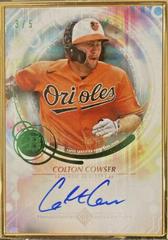 Colton Cowser [Emerald] Baseball Cards 2022 Bowman Transcendent Autographs Prices