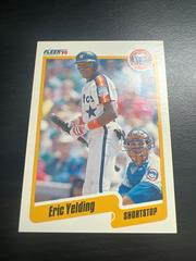 Eric Yelding #U-18 Baseball Cards 1990 Fleer Update Prices