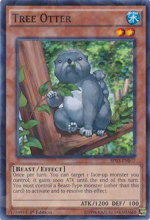 Tree Otter [Shatterfoil Rare 1st Edition] BP03-EN062 YuGiOh Battle Pack 3: Monster League