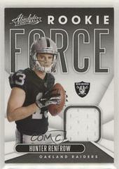 Hunter Renfrow Football Cards 2019 Panini Absolute Rookie Force Prices