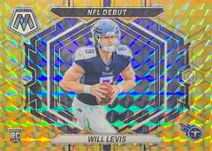 Will Levis [Reactive Yellow] #ND-4 Football Cards 2023 Panini Mosaic NFL Debut Prices