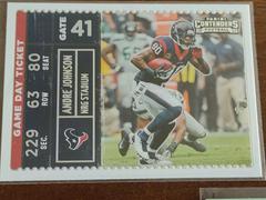 Andre Johnson Football Cards 2022 Panini Contenders Game Day Ticket Prices