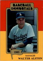 Walter Alston Baseball Cards 1980 Baseball Immortals Prices