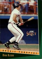 Ryan Klesko #405 Baseball Cards 1993 Score Select Prices