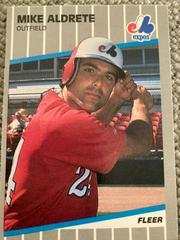 Mike Aldrete #U-95 Baseball Cards 1989 Fleer Update Prices