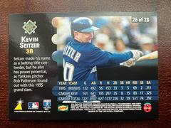 Reverse Side | Kevin Seitzer Baseball Cards 1996 Denny's Instant Replay Holograms
