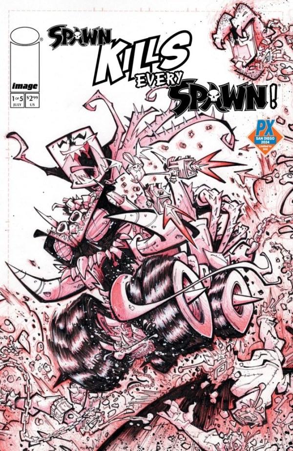 Spawn Kills Every Spawn [SDCC PX Sketch] #1 (2024) Comic Books Spawn Kills Every Spawn