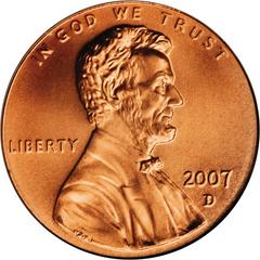 2007 D [SMS PROOF] Coins Lincoln Memorial Penny Prices
