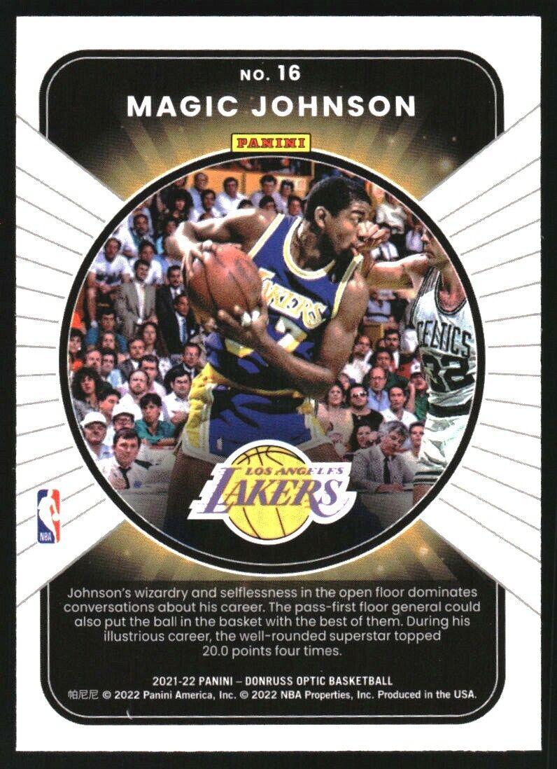 Magic Johnson 16 Prices 2021 Panini Donruss Optic Winner Stays Basketball Cards