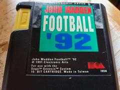 Cartridge (Front) | John Madden Football '92 Sega Genesis