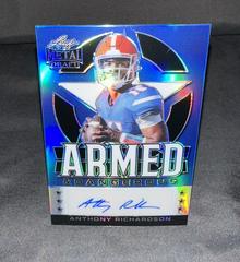 Anthony Richardson [Prismatic Blue] #AD-AR1 Football Cards 2022 Leaf Metal Draft Armed and Dangerous Autographs Prices