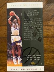Jamal Mashburn #5 Basketball Cards 1993 Classic Futures Prices