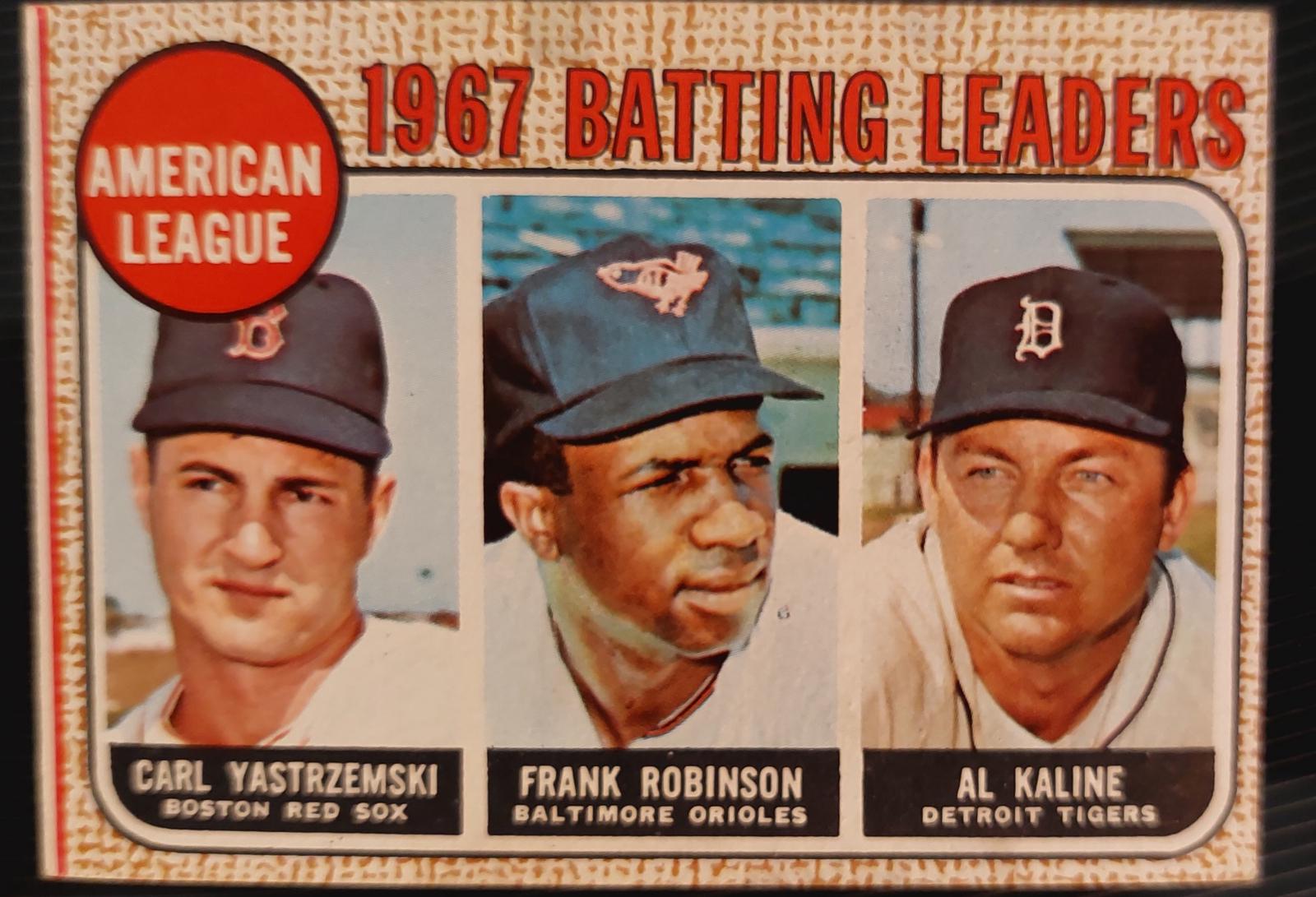 AL Batting Leaders Ungraded 1968 Topps