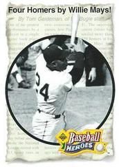 Four Homers by Willie Mays #49 of 54 Baseball Cards 1992 Upper Deck Heroes Prices