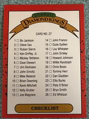 Diamond Kings Checklist #27 Baseball Cards 1990 Panini Donruss Diamond Kings Prices
