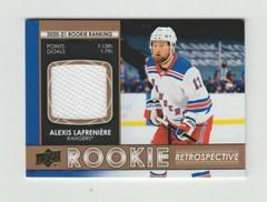 Alexis Lafreniere [Jersey] Hockey Cards 2021 Upper Deck Rookie Retrospective Prices
