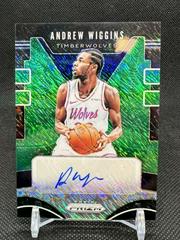 Andrew Wiggins [Green Shimmer] Basketball Cards 2019 Panini Prizm Signatures Prices