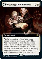 Wedding Announcement  [Foil] Magic Innistrad: Crimson Vow Prices