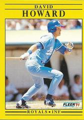 David Howard Baseball Cards 1991 Fleer Update Prices