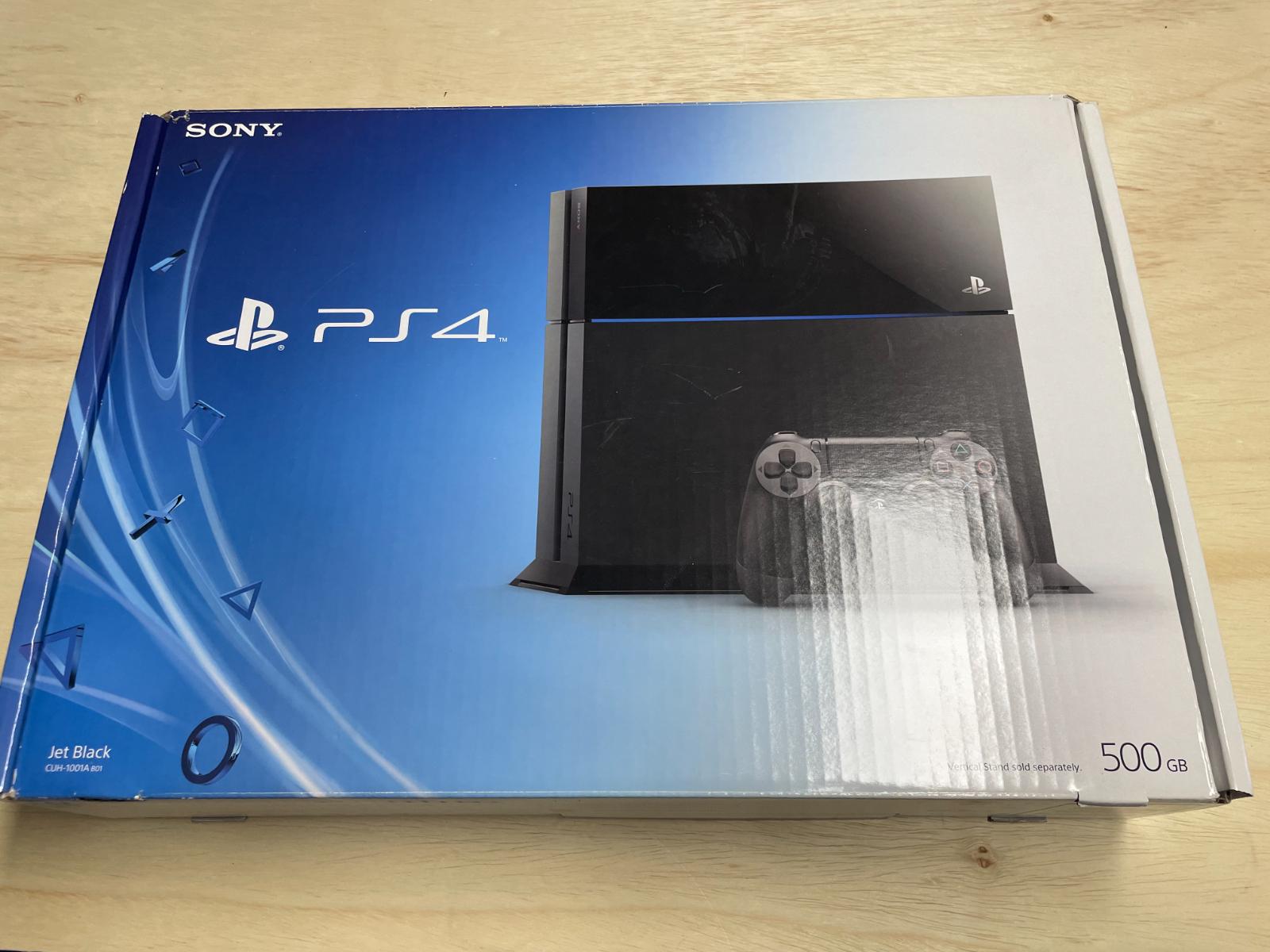 Playstation 4 500GB Black Console Item, Box, and Manual Playstation 4