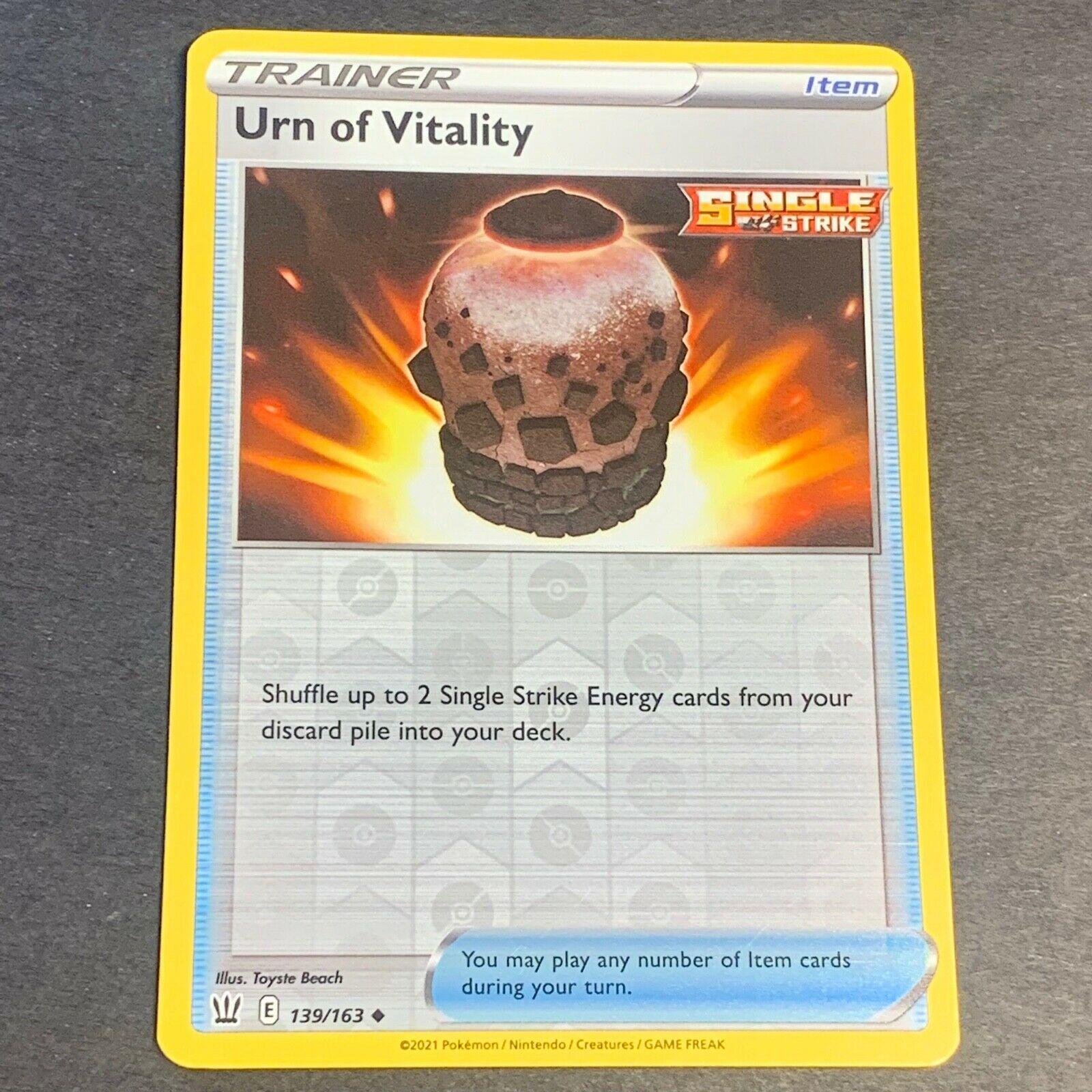 Urn of Vitality [Reverse Holo] #139 Pokemon Battle Styles