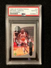 Michael Jordan #89 Basketball Cards 1998 Upper Deck International MJ Stickers Prices