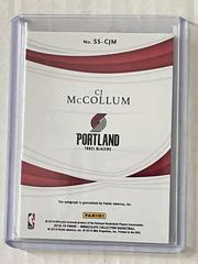 Back | CJ McCollum Basketball Cards 2018 Panini Immaculate Collection Shadowbox Signatures