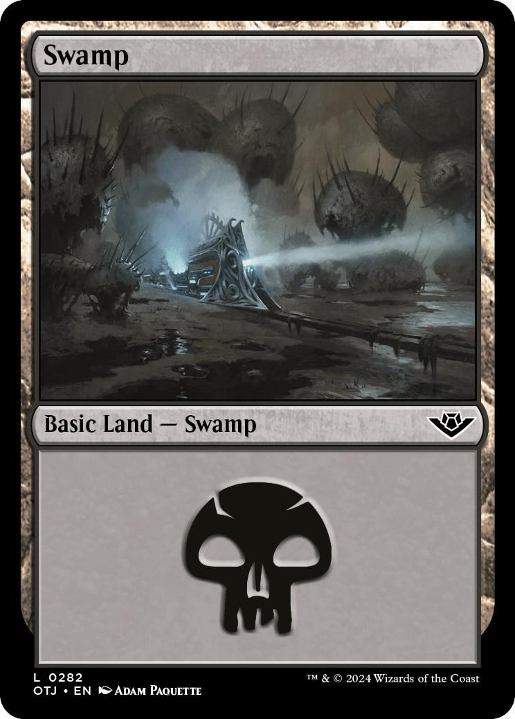 Swamp [Foil] #282 Magic Outlaws of Thunder Junction