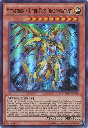 Metaltron XII, the True Dracombatant MACR-EN025 YuGiOh Maximum Crisis