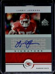 Larry Johnson [Red] #SR-LY Football Cards 2005 Upper Deck Reflections Signatures Prices