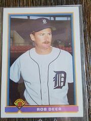 Rob Deer #132 Baseball Cards 1991 Bowman Prices