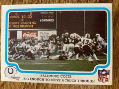 Baltimore Colts Big Enough to Drive a Truck Through Football Cards 1979 Fleer Team Action Prices
