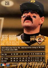 Rear | Jeff King Baseball Cards 1996 EMotion XL