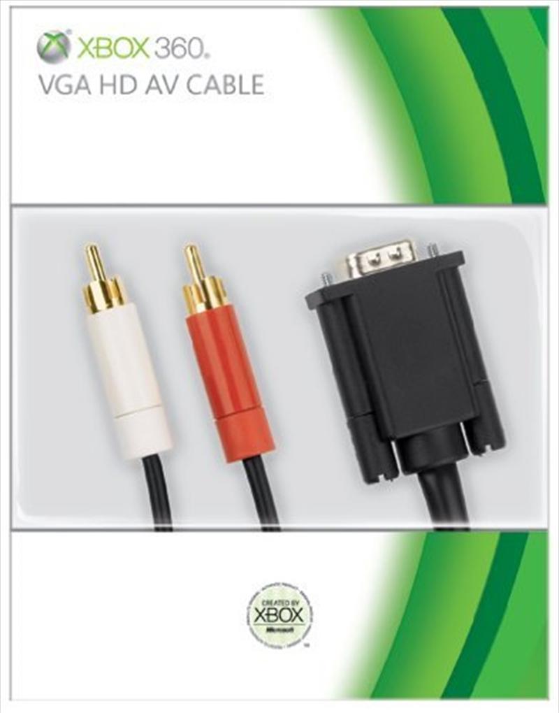 VGA HD AV Cable [Black] Prices Xbox 360 Compare Loose, CIB & New Prices