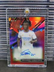 Eduardo Camavinga [Red] #BA-EC Soccer Cards 2021 Topps Finest UEFA Champions League Autographs Prices