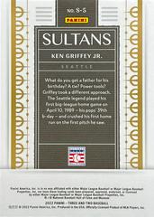Card Back | Ken Griffey Jr. Baseball Cards 2022 Panini Three and Two Sultans